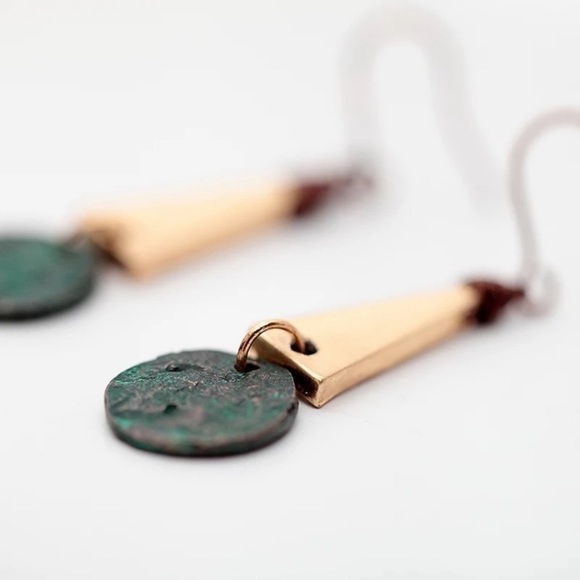 Rustic Dangle Earrings - Picture 4 of 4